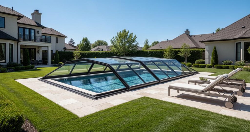 Top 4 des meilleurs abris de piscine en 2026 : Comparatif des marques Azenco, Abrisud, Gustave Rideau et Abrideal